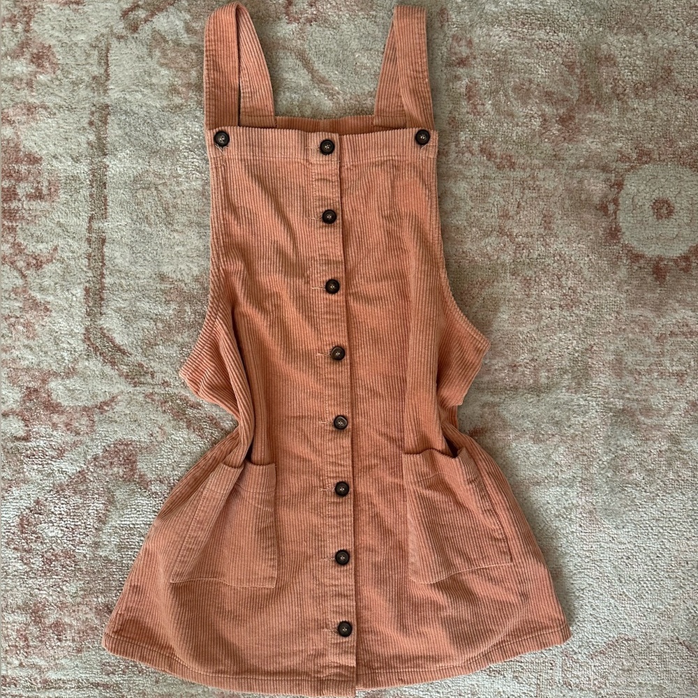 Ellison pink corduroy mini dress